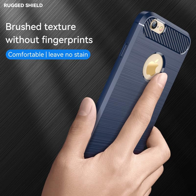 Image of Hybrid Carbon Fiber Back Case for iPhone 6 Plus / 6s Plus (Blue)