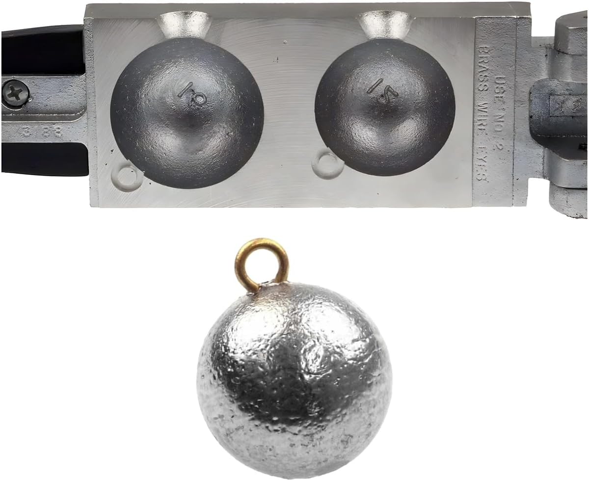 Do It Mold Cannon Ball Sinker Production 12oz and 16oz (2 Cavities) Do it Mold 3188 CB-2-1216B