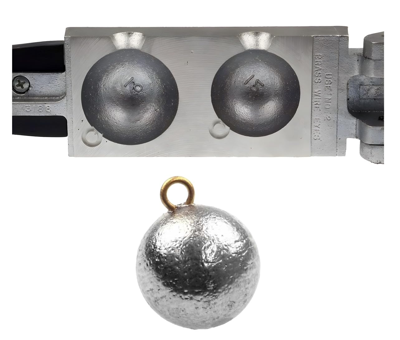 Do It Mold Cannon Ball Sinker Production 12oz and 16oz (2 Cavities) Do it Mold 3188 CB-2-1216B