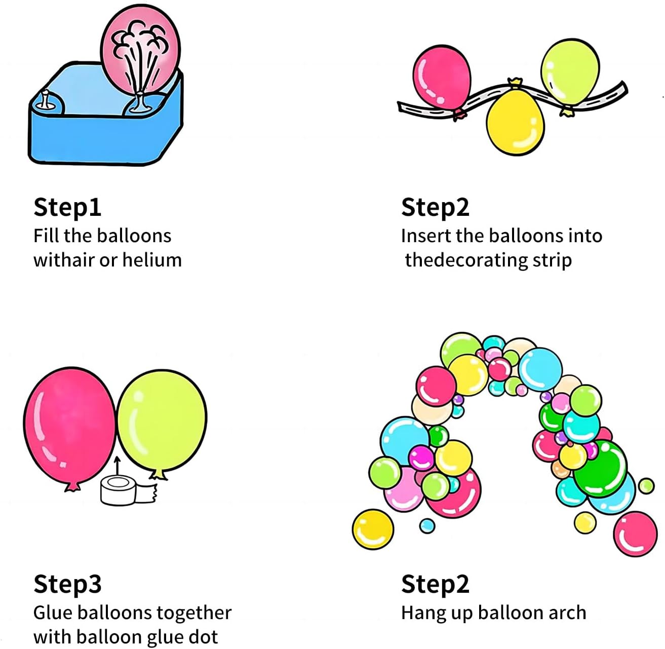 199pcs Pastel Rainbow Balloon Arch Pastel Balloon Garland Kit Macaron Assorted Color Balloon for Birthday Baby Shower Wedding Party Decoration