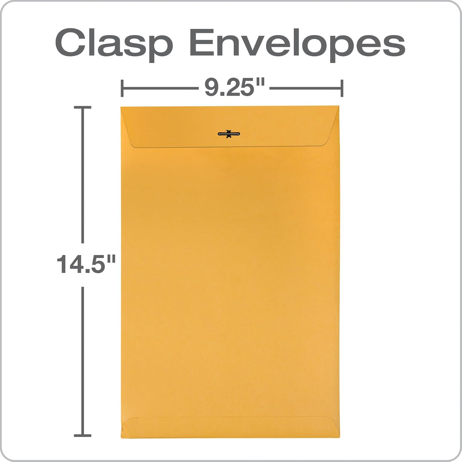 Quality Park 37894 Quality Park Clasp Envelopes, 9-1/4x14-1/2, 28lb, Brown Kraft, 100/Box,Light Brown