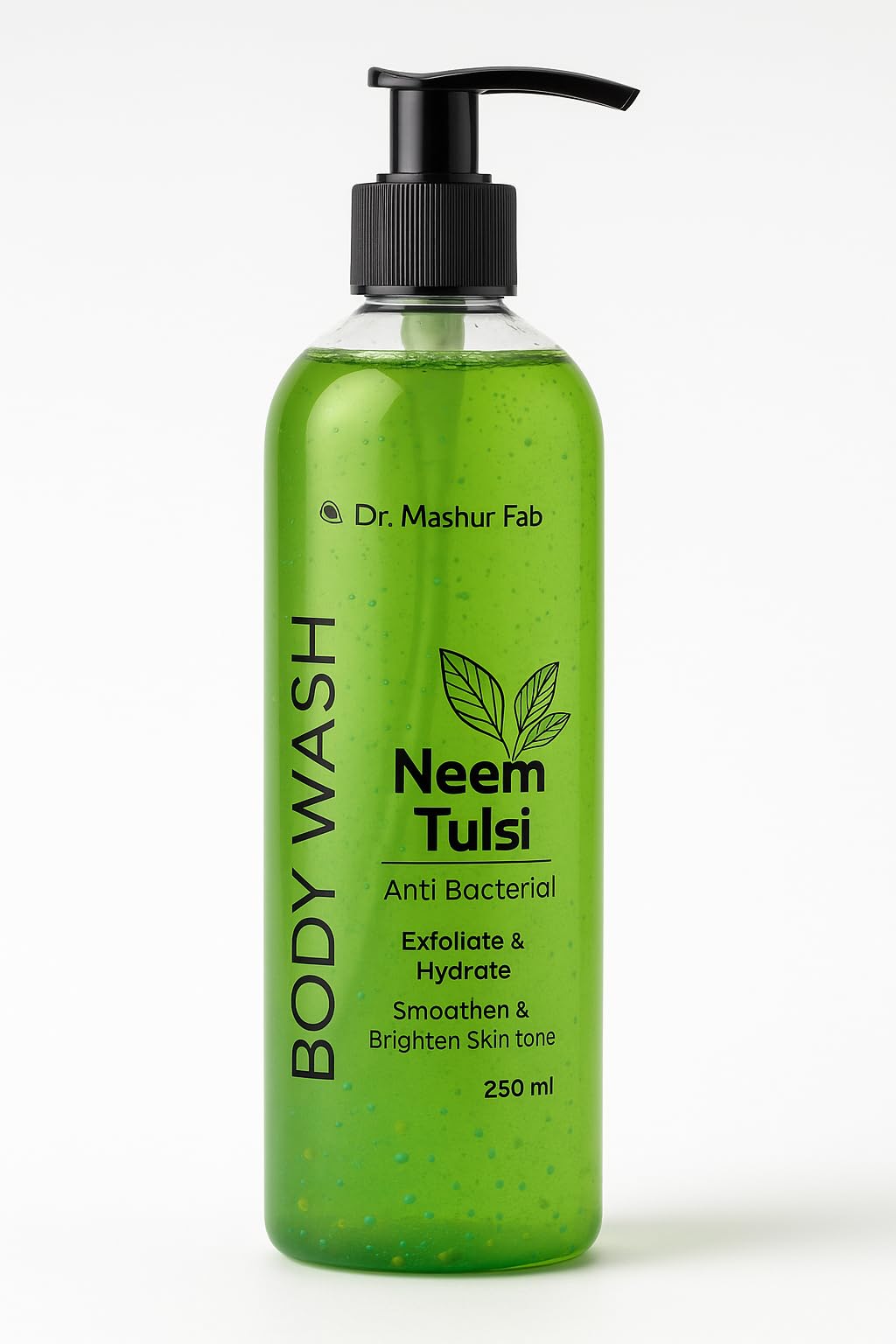 MASHUR FAB - MASHUR FAB Exfoliating Body Wash – Hydrating & Brightening Shower Gel | Deep Cleansing & Moisturizing Body Cleanser for Smooth Skin – 250ml (NEEM)