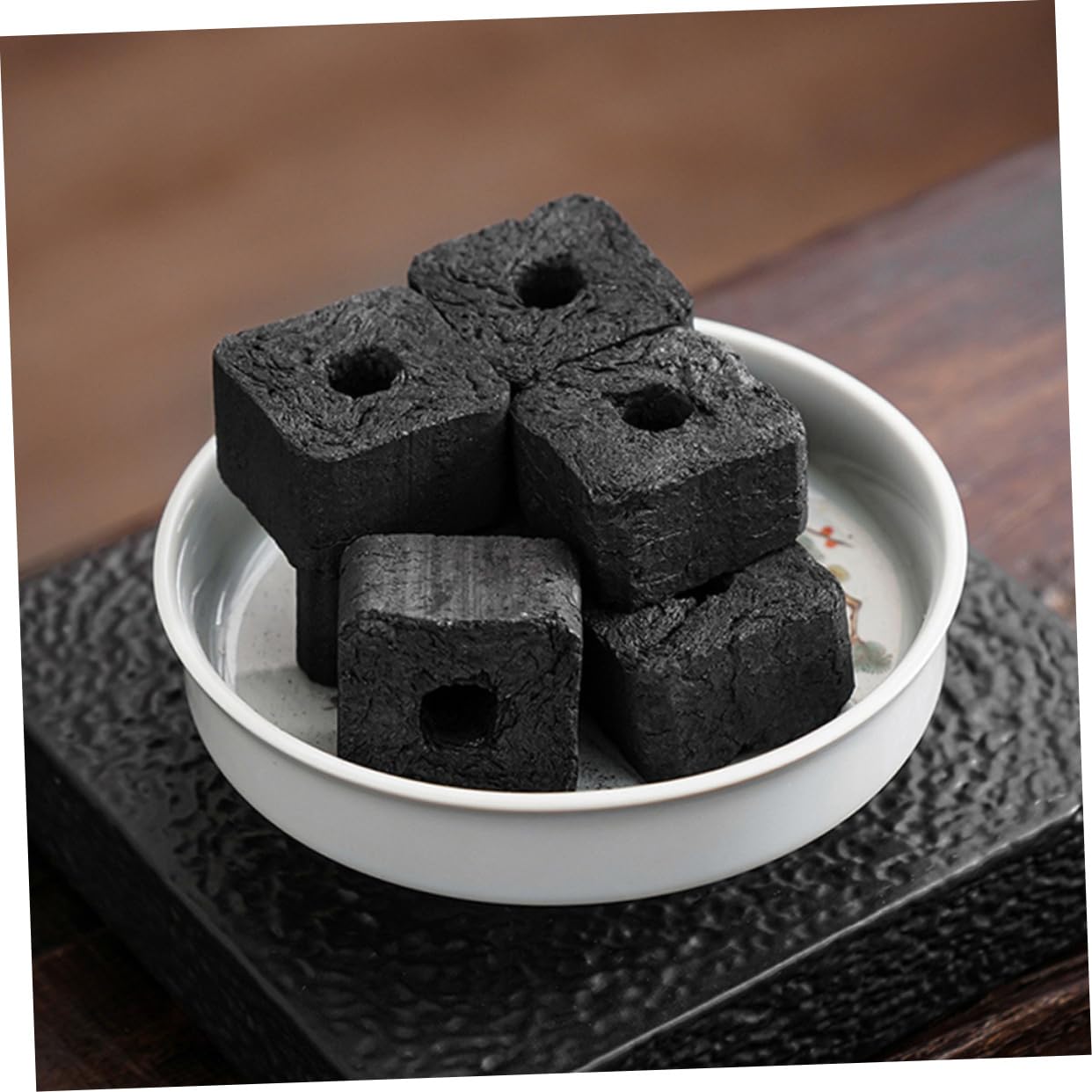 Charbon de Bois de Bambou Noir 500g, 1 Paquet pour Barbecue