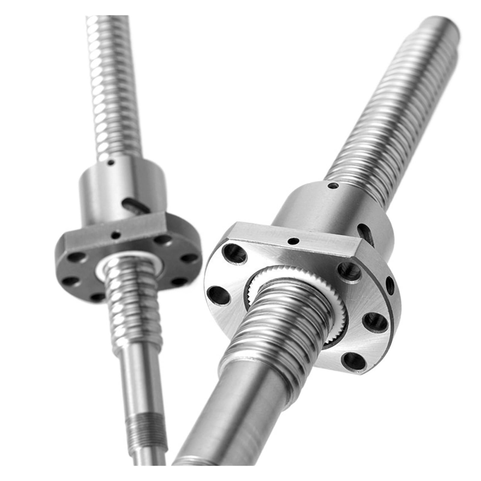 Metal Ball Screw nut C7 Ballscrew SFU1605 Customized End Machined CNC Parts Bearing Ball Nut BK BF Mode Use for 3D Printer Ball Screw(750mm)