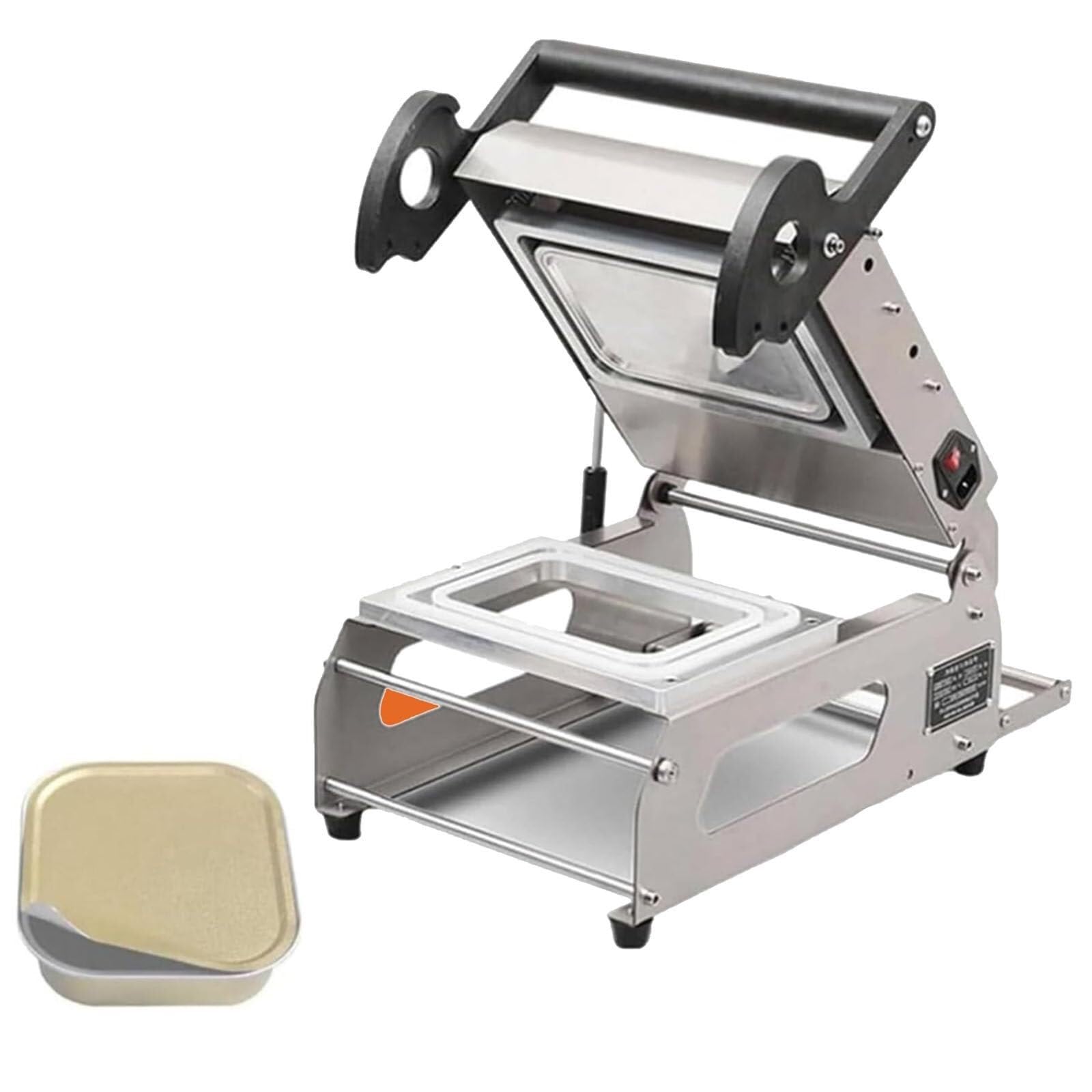 Selladora térmica comercial for bandejas de comida for llevar herramienta de envasado manual a presión (260 mm) ideal for restaurantes y servicios de catering