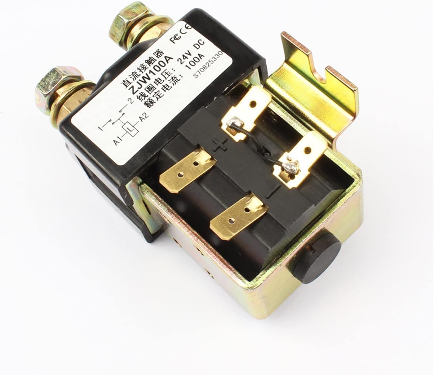 Contactor SW80 NO 12V 24V 36V 48V 60V 72V ZJW100A DC Contactors (Color : 12v)