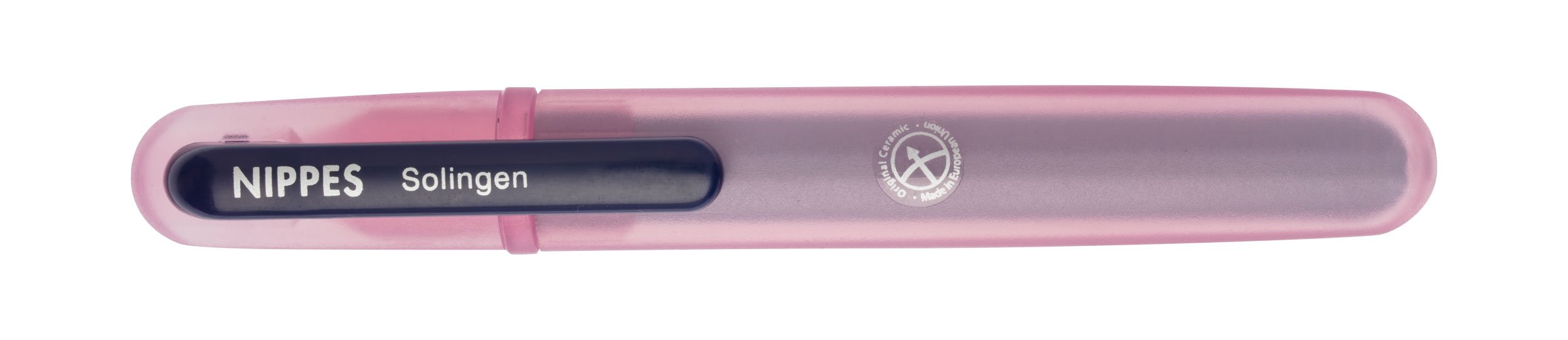 nippes Solingen, Ceramiczny pilnik do paznokci o długości 14 cm, z ziarnistego, dla gładkiego i perfekcyjnego wykończenia podczas pielęgnacji paznokci, kolor magenta, 1 sztuka