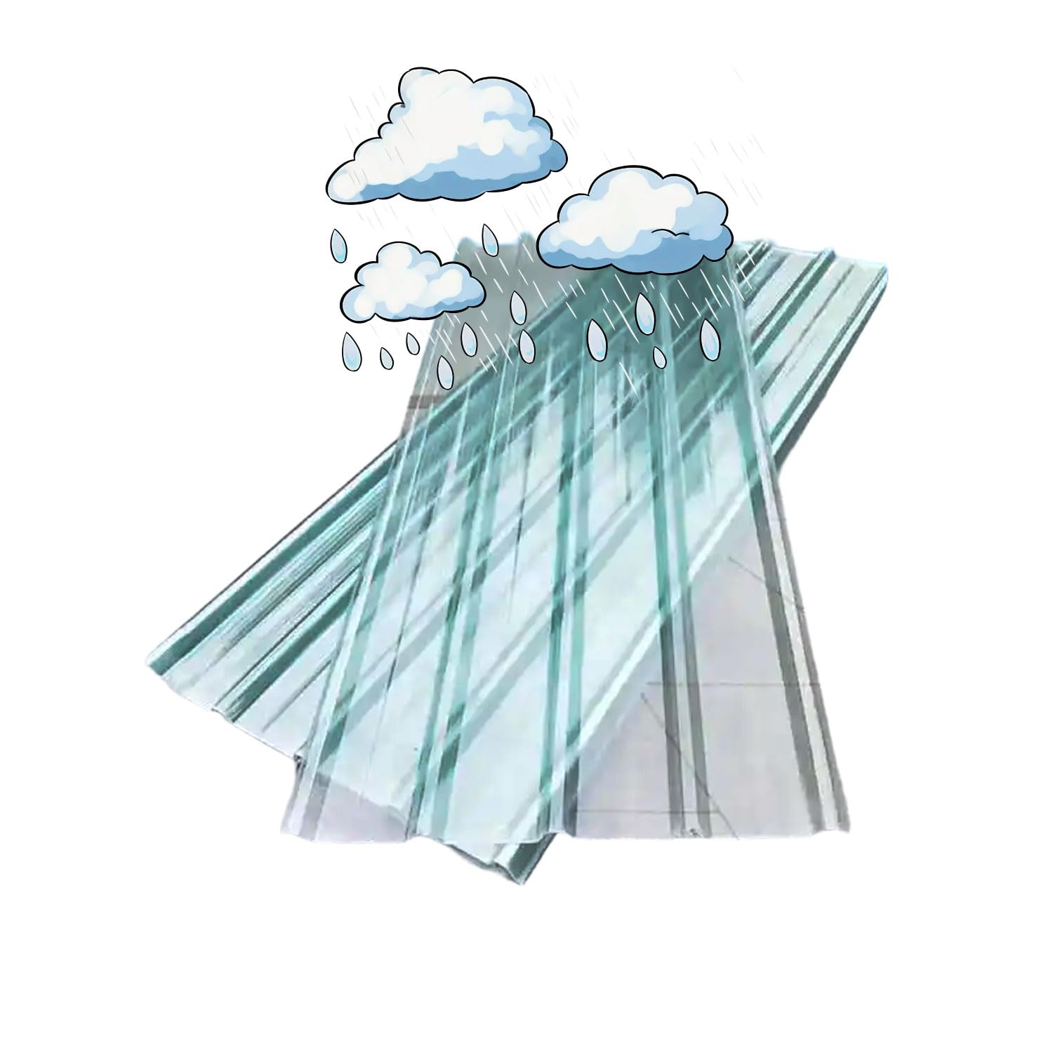 Panneaux d'éclairage du jour en FRP et toit transparent anti-UV étanche pour pergola