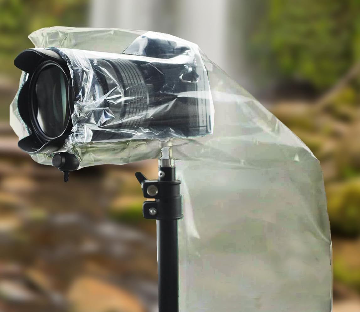 2 Protections Pluie Pour Appareils Photo Reflex – étanches, Ajustables, Pour Usage Main Ou Trépied