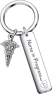 Nursing Student Jewelry Future Nurse Inspirational Keychain Nurse in Progress Gift Nursing Student Friend Gift