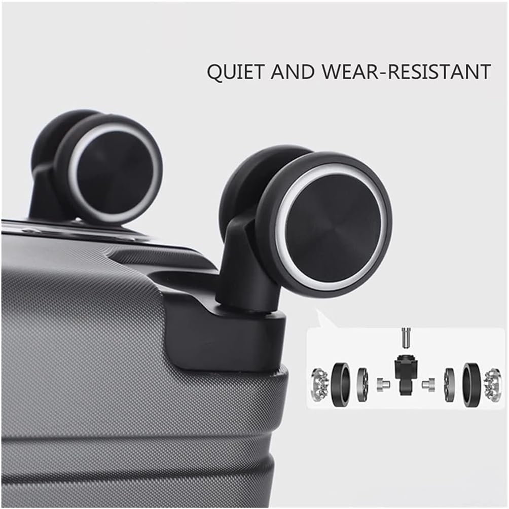 Maleta Maletas de Equipaje con Ruedas giratorias de Doble Fila, Cubierta de Carrito de Aluminio para Negocios, Cerradura de combinación TSA Dual portátil para Viaje Bolsas de Viaje