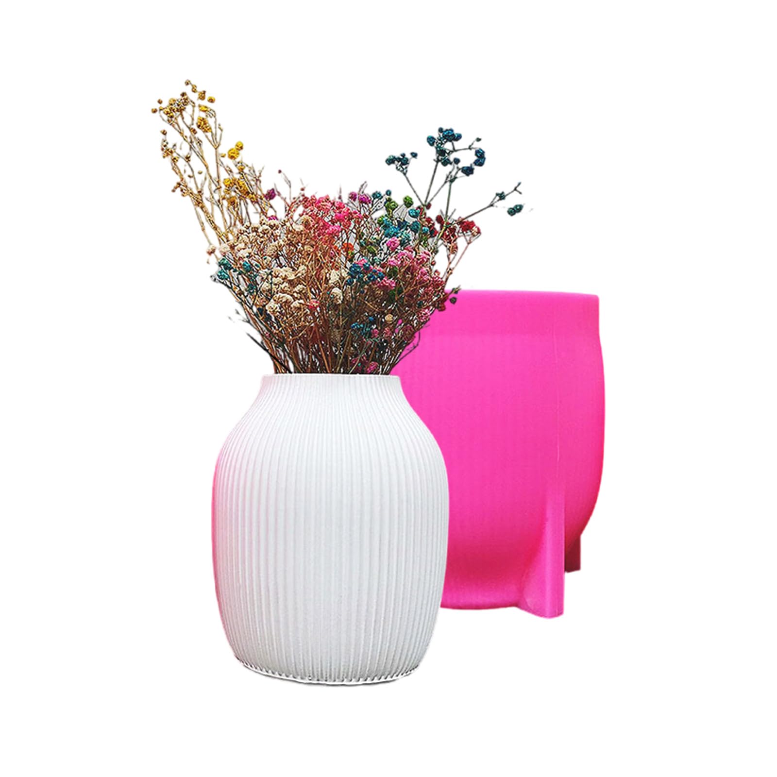 Jarrones moldes de silicona para decoración elegante y llamativa, L