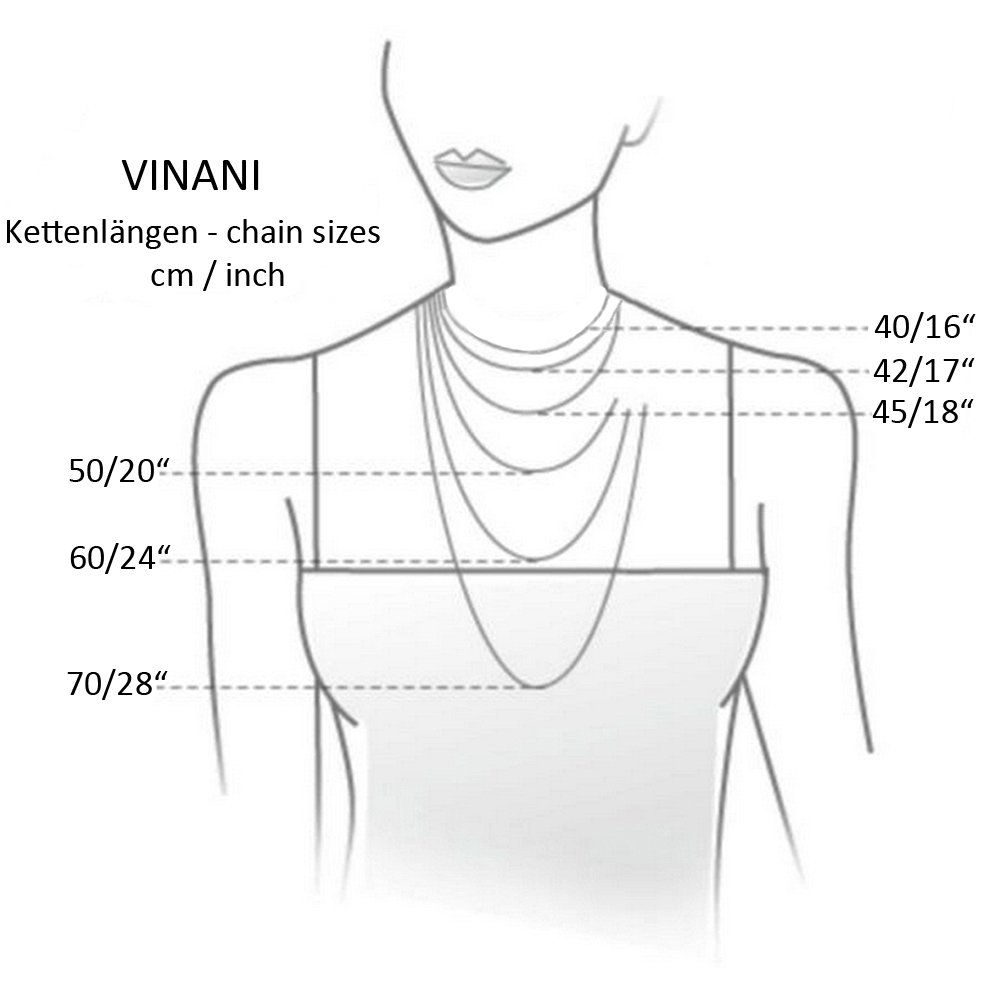 Vinani AEDD-S - Ciondolo a Forma di Stella Alpina Piccola con Catena a Serpente in Argento Sterling 925, Argento Sterling