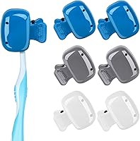 Vista 1 de Paquete de 6 fundas para cepillos de dientes portátiles para cepillos de dientes, clips de almacenamiento para cepillos de dientes, tapa