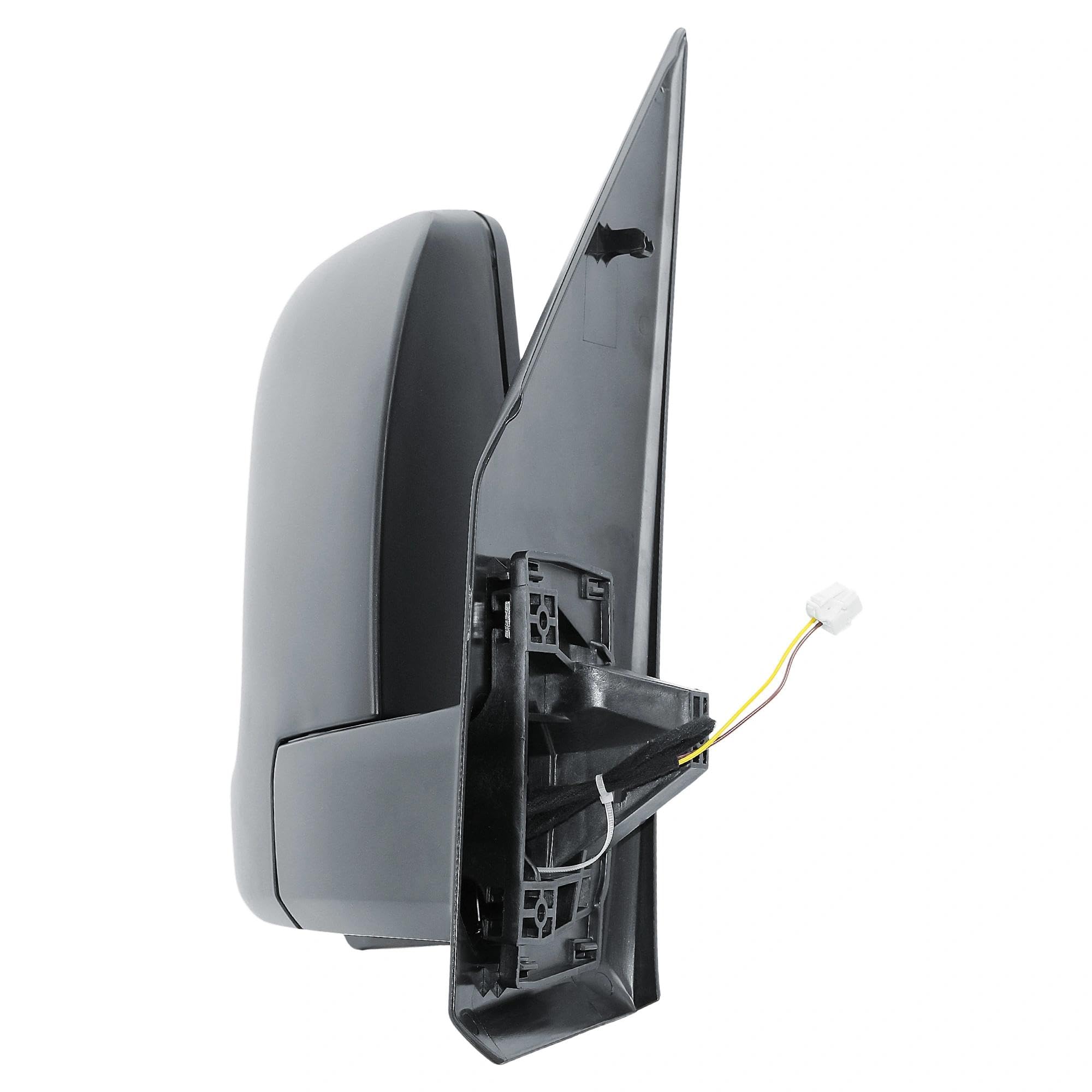 Rétroviseur extérieur droit bras court manuel, non chauffant, pliable manuellement avec capuchon noir mat pour Mercedes Sprinter W907/W910 2019-2024 - Côté passager