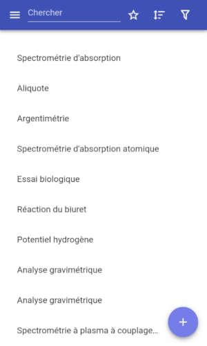 Chimie analytique – vue 2