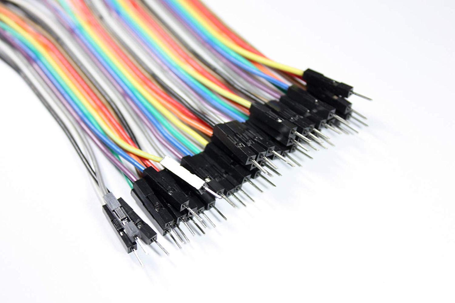 Cavi Jumper Dupont Femmina-Femmina - 40 Pezzi Da 30cm, 10 Colori, Per Elettronica