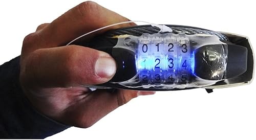 Miniatura 2 de OnGuard Terrier Combo GLO - Candado de cable para bicicleta - 8064GLO