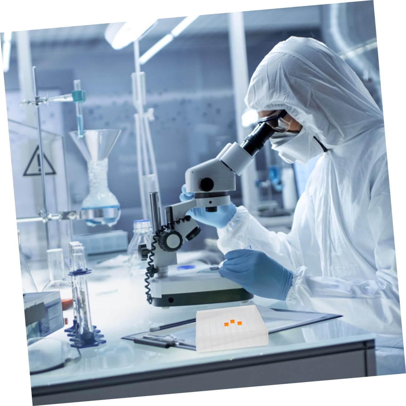 Unomor 2pcs Box Tube Box Storage Containers Tubs Freezer Tube Rack Tube Holder Vial Holder Tube Storage Plastic Tube Holder Test Tube Holder Pp Transparent