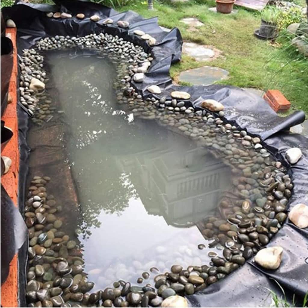 Telo per laghetto da Giardino Heavy Du in Gomma Flessibile da 0,2 mm - Telo per Fondo laghetto per Pesci, Giochi d'Acqua, ruscelli, fontane e Piscine.