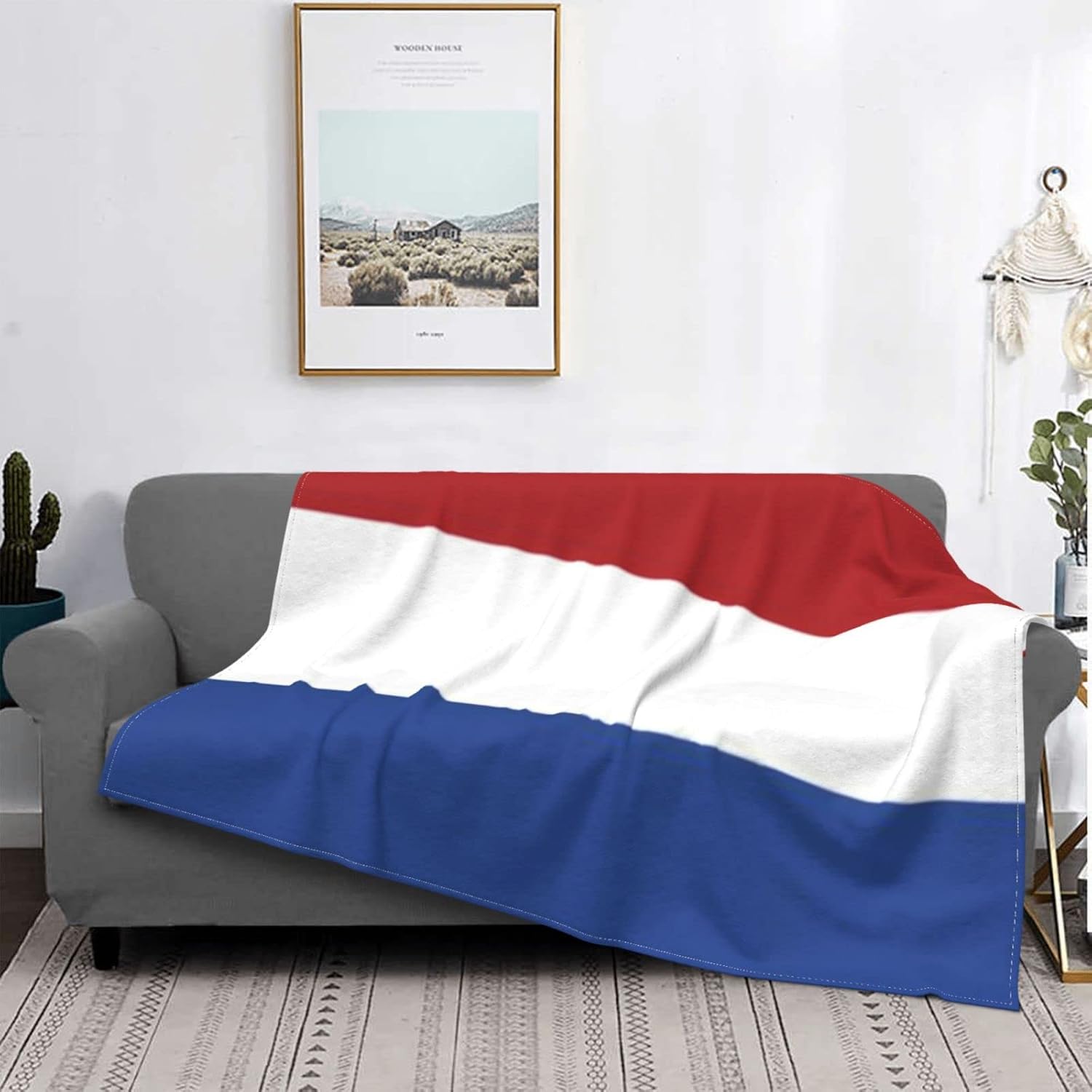 Flag Netherlands Blanket Ultra Soft Micro Fleece Blanket Throw for Couch Sofa Bed