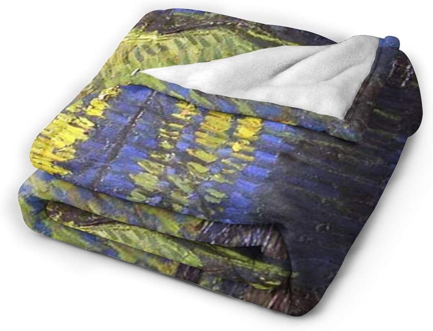 Starry Night Ultra-Soft Flannel Throw Blankets, Over The Rhone Blanket for Bed Couch Sofa, All Seasons Home Camper Travel 50"x40"