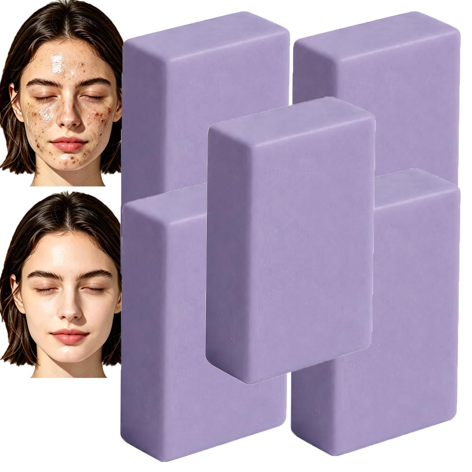 Jabón de caqui desodorizante con olor corporal, jabón de limpieza de caqui, con elegante aroma a lavanda, renovación y limpieza del detergente corporal, textura de jabón corporal, fácil de enjuagar