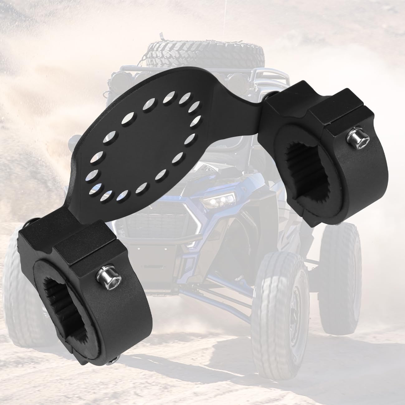 Gas Tank Water Can Mount,Oil Mounting Holder Gasoline Pack Fuel Container Mount Compatible with for UTV Polaris RZR Pioneer Can Am Maverick X3 Commander Talon ATV with 1''-2'' Roll Bar