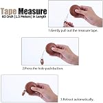 Tape Measure Body Measuring Tape for Sewing Tailor Craft Cloth Tape Measure for Body Medical Measurements Tape 60 Inch/1.5M Dual Sided Retractable Ruler
