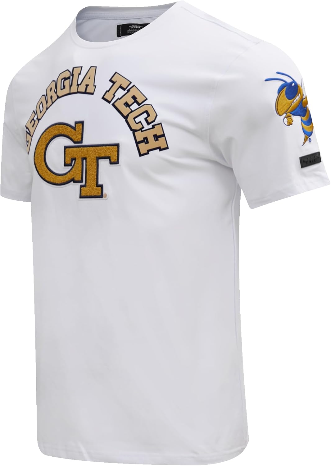 Pro Standard Mens Georgia Tech Classic Chenille Short Sleeve Tee White 2XL - Image 3