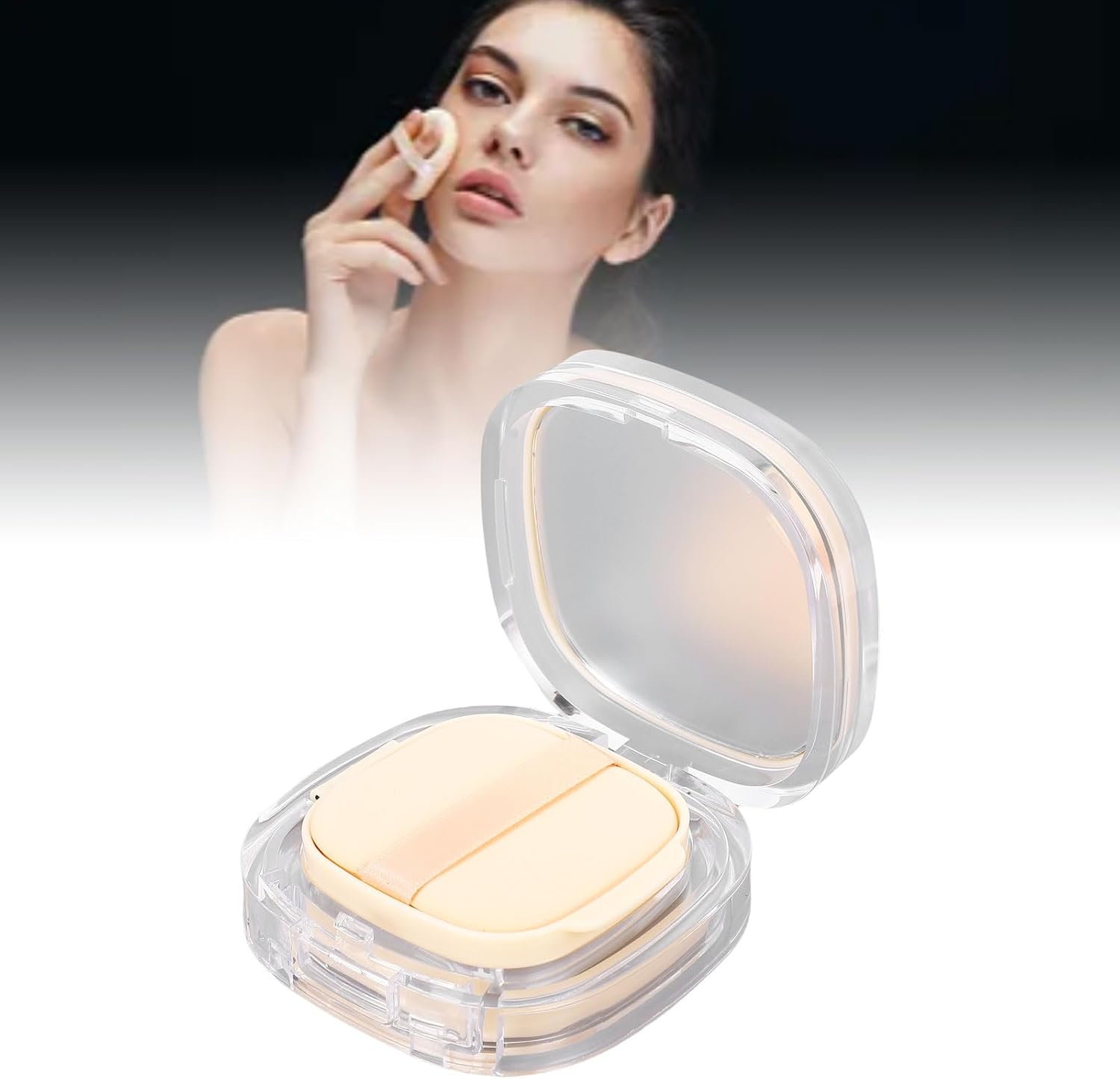 Air Cushion Empty Box, Refillable Lotion Foundation Container, Portable Compact Makeup Box, Ideal for Makeup DIY Projects