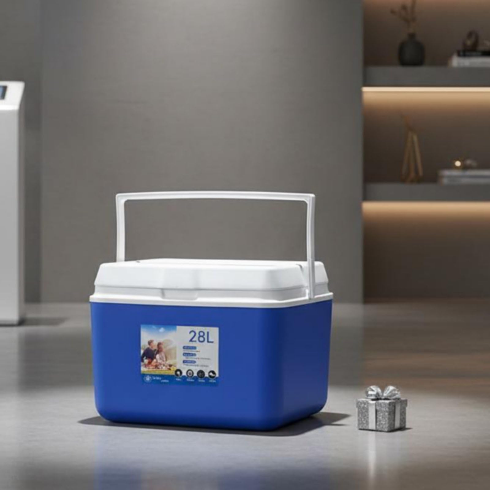 Portable Scatola Termica Rigida Contenitore Isotermico per Caldo E Freddo Struttura Resistente Portatile Raccomandato per Campeggio Viaggi Auto Gite Trasporto Alimenti
