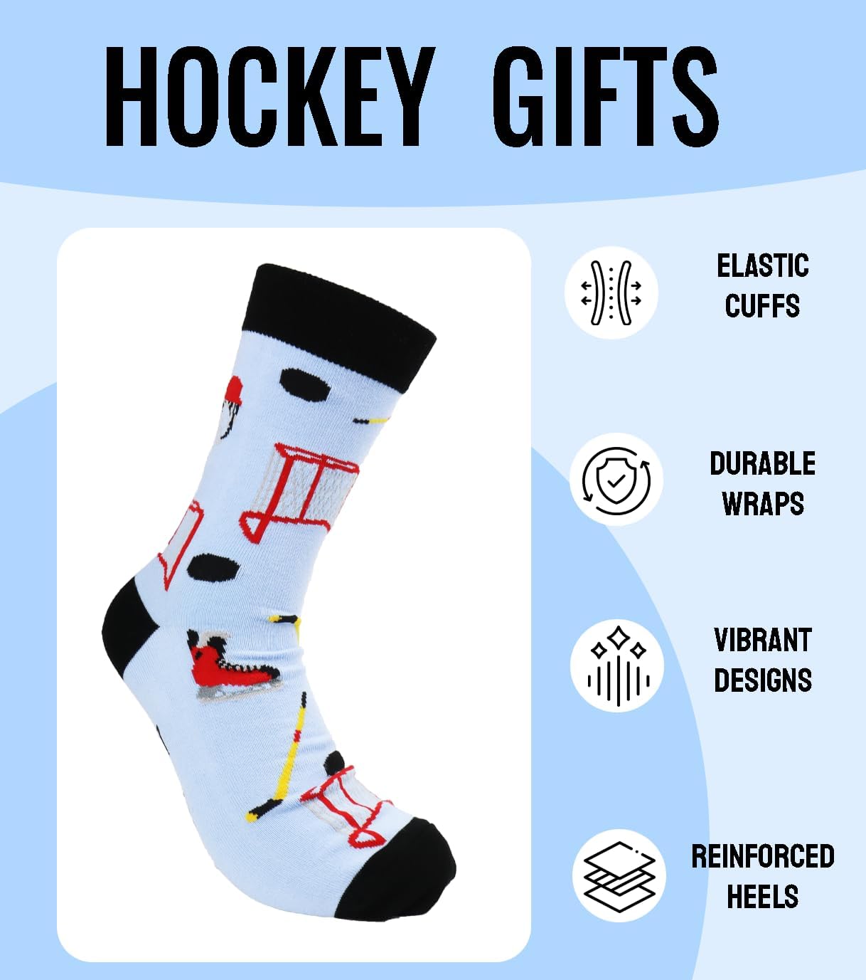 Hockey Socks for Men Women, Hockey Player Gifts - Image 3