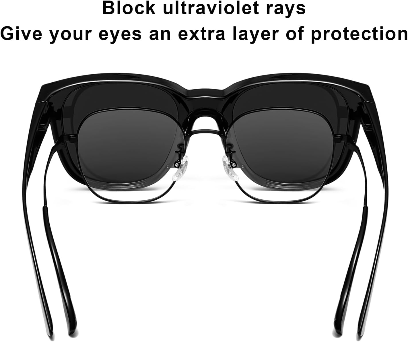 Polarized Sunglasses for Men and Women Warp Around Square Frame Driving Sun glasses UV Blocking - Image 5