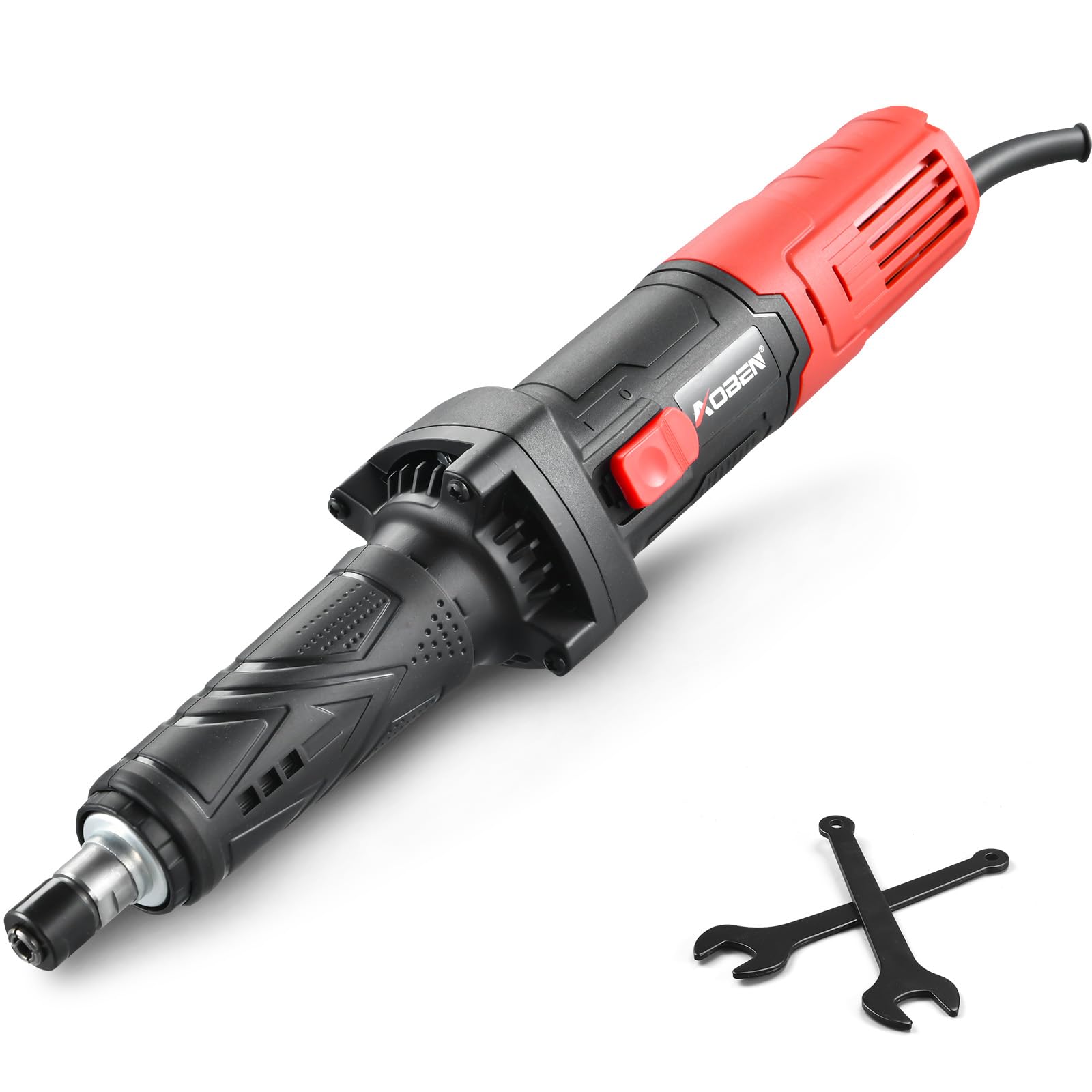 AOBEN Power Die Grinder Tool with 6 Speed Control Max 30000RPM, Electric Straight Grinder Tool with 1/4" Collet, Heavy-Duty for Metal Grinding, Polishing, Welding Repair