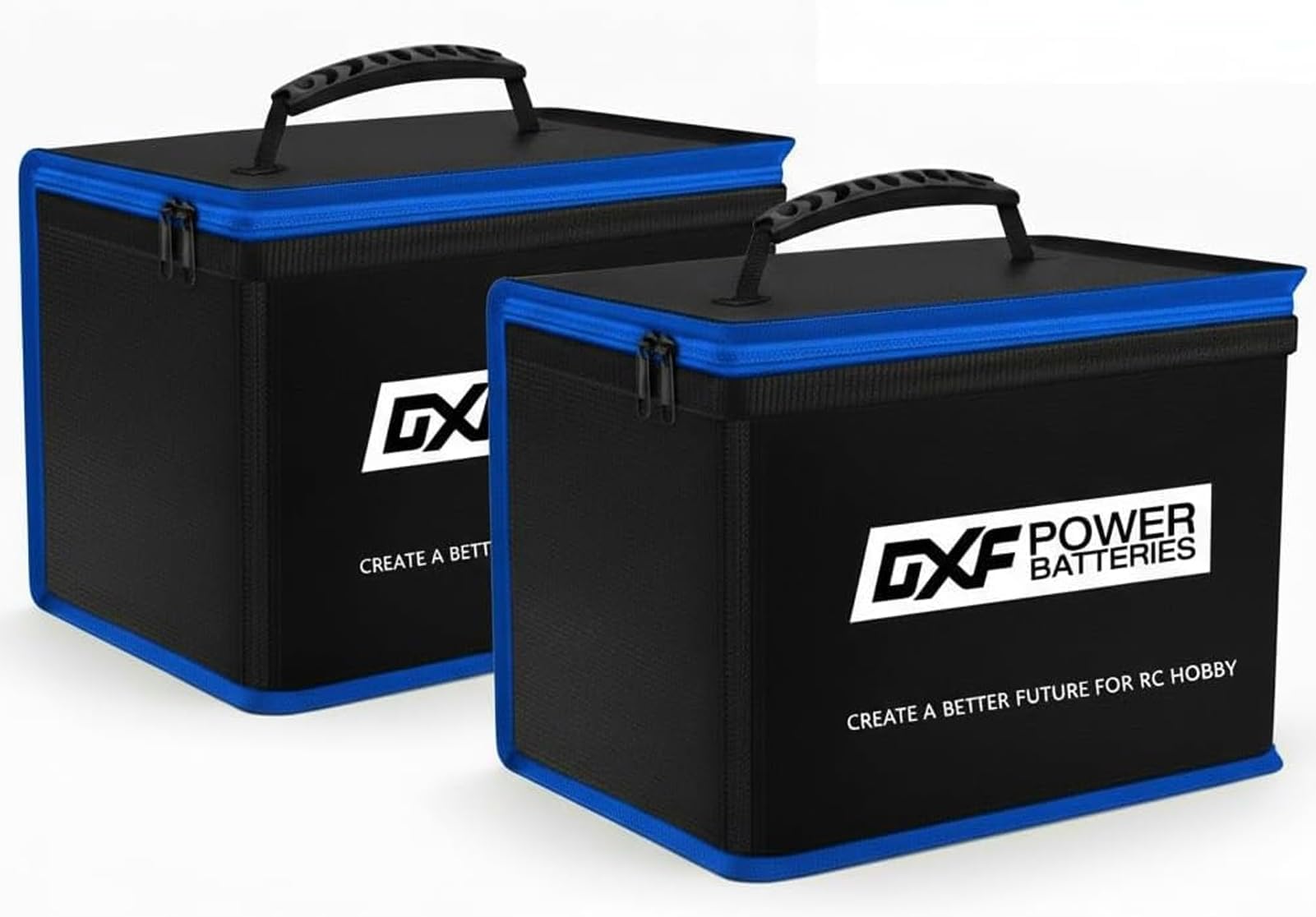 DXF Lipo Safe Bag Fireproof Explosionproof Bag Large Capacity Lipo Battery Storage Guard Safe Pouch for Charge & Storage(2 PCS)