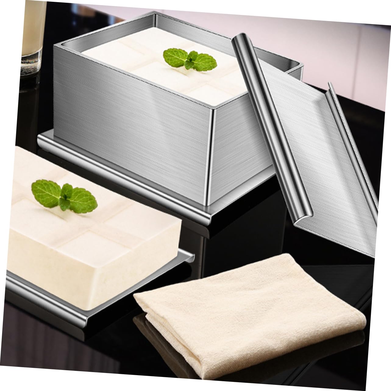 Cabilock Molde Para Tofu Prensador De Tofu Casero Herramienta De Acero Inoxidable