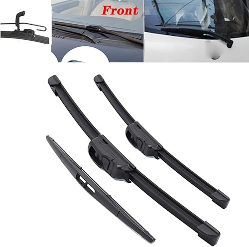 Miniatura 2 de Limpiaparabrisas delantero para Nissan Micra March K13 2010-2020, 21 pulgadas, 14 pulgadas, 12 pulgadas, limpiaparabrisas delantero y trasero