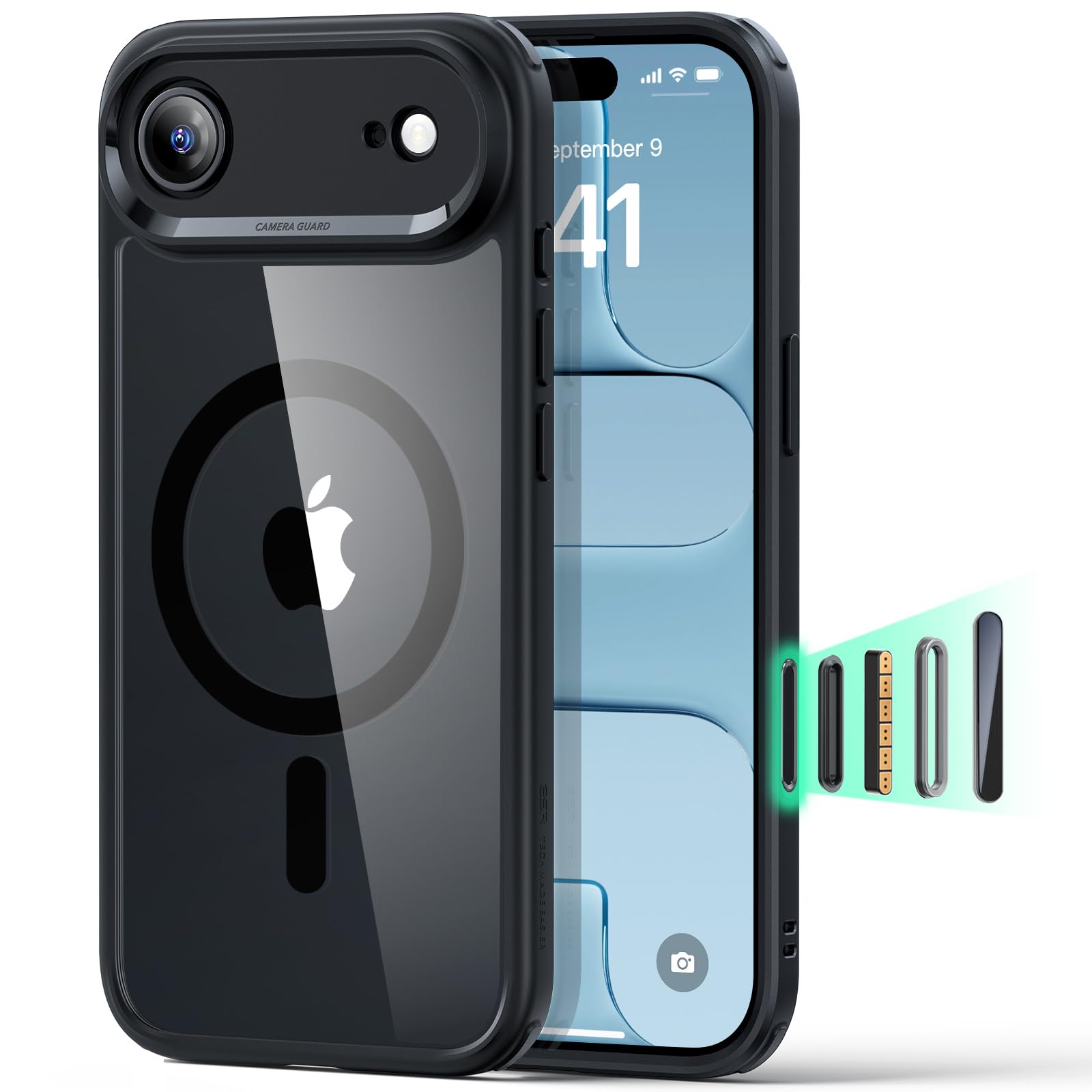 iPhoneAir用ケース 3点セット Amazon.co.jp: ESR iPhone Air ケース あいふおんAir用ケース 黄変防止