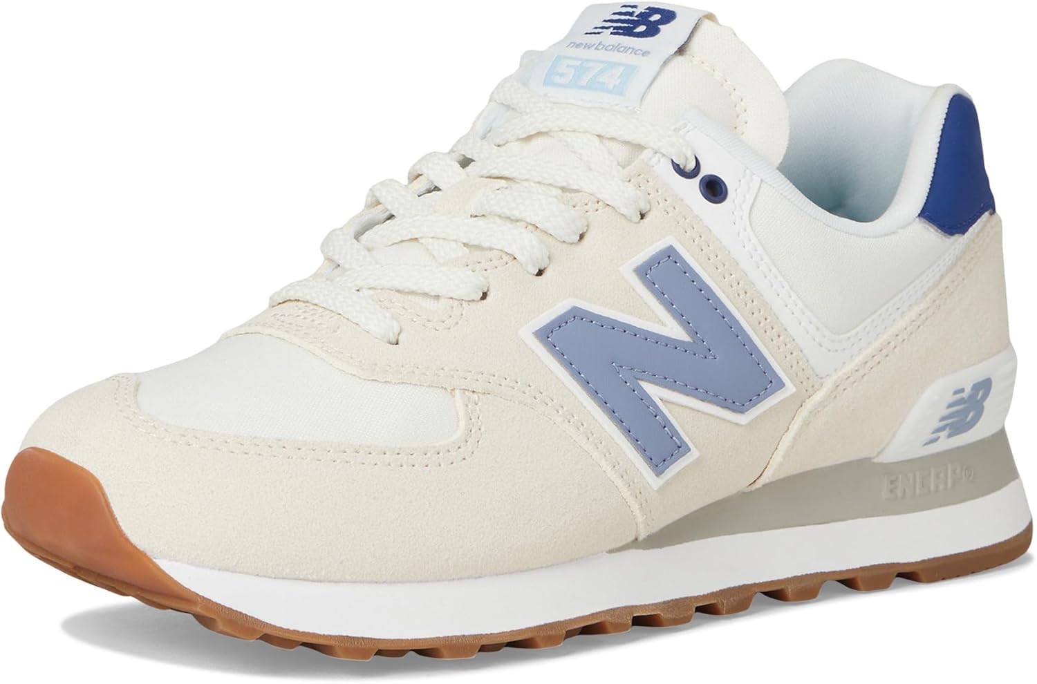 New Balance Women's 574 V2 Spring Sneaker, Linen/Indigo, 11.5 M - Image 7