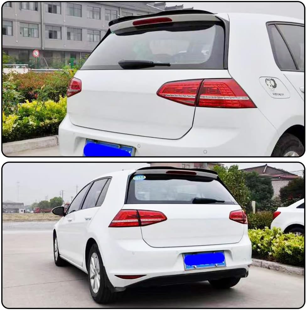 Rear Spoiler fits for Volkswagen VW Golf 7 7.5 MK7 Base/R Line 2014-2018 Customized ABSRoof Window Top Wing Lip (Not for GTI&R)