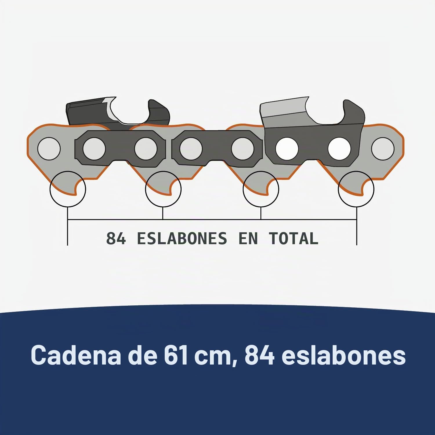 Husqvarna X-Cut S83G - Cadena de motosierra semicincel de 24 pulgadas, paso de 3/8 pulgadas, calibre .050