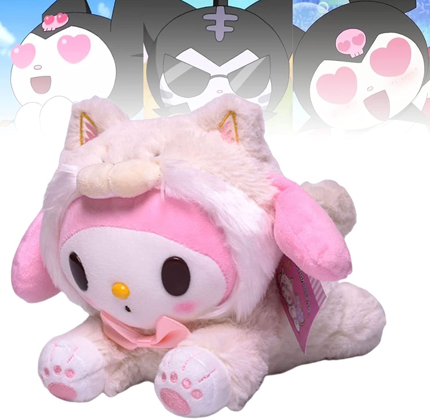 Plush Toy, 9" Anime Cartoon My Mēlǒdy Themed Doll Party Gift, Soft Stuffed Sānriǒ for Women Girls Kids Fans Birthday Decorations