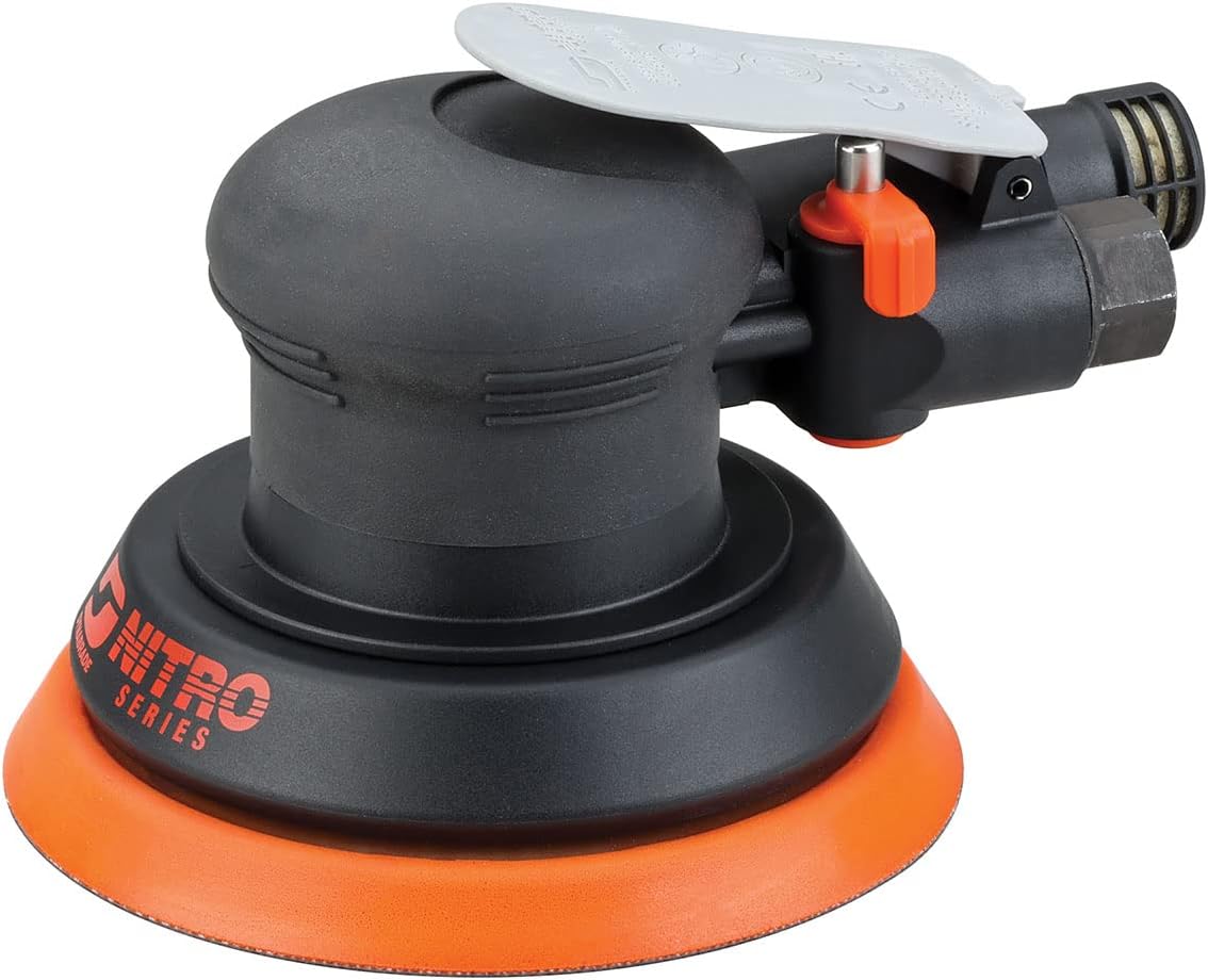 Dynabrade Non-Vac Hook Pad Sander - 3/16 Inch Orbit For Professional Woodworking