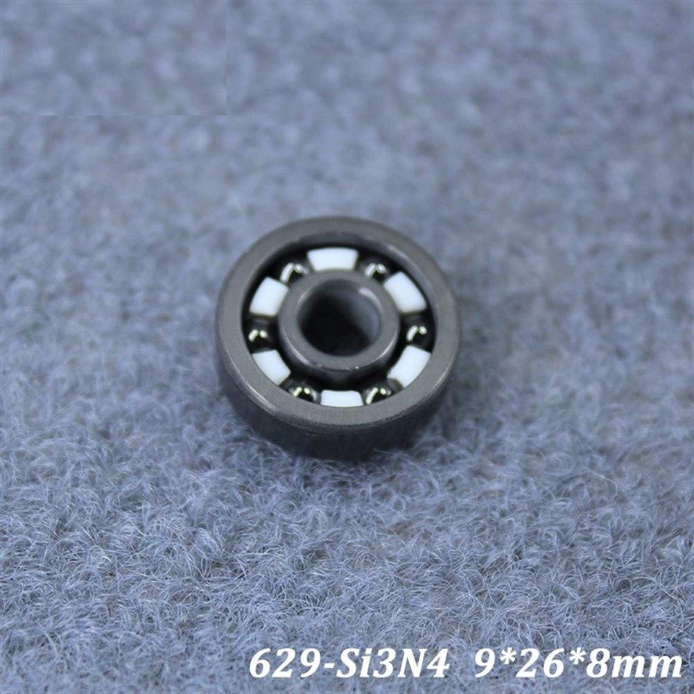 JIYAMI'EN EL-ZHOU 629 629CE Completa cojinete de cerámica (1 PC) Si3N4 Todo el Material de nitruro de silicio de cerámica rodamientos de Bolas 9 * 26 * 8 mm