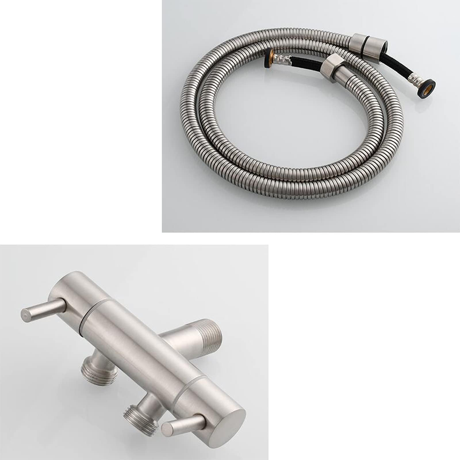 Handsprühgerät aus gebürstetem Edelstahl, Supercharge-Sprühgerät for Toiletten, for Reinigen von Toiletten, Haustierbädern und zur persönlichen Hygiene