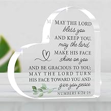 Christian Decor,Religious Gifts,Jesus Decor, May the Lord Bless You Bible Verses Sign,Inspirational Gifts for Women Men Bible Verse Home Office Prayer Room Acrylic Sign
