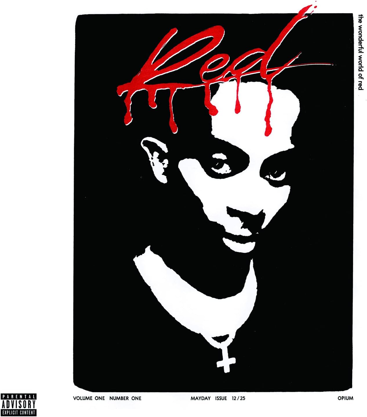 XIHOO Playboi Carti Whole Lotta Red Album Cover Poster and Prints Unframed Wall Art Gifts Decor 16X16, Office