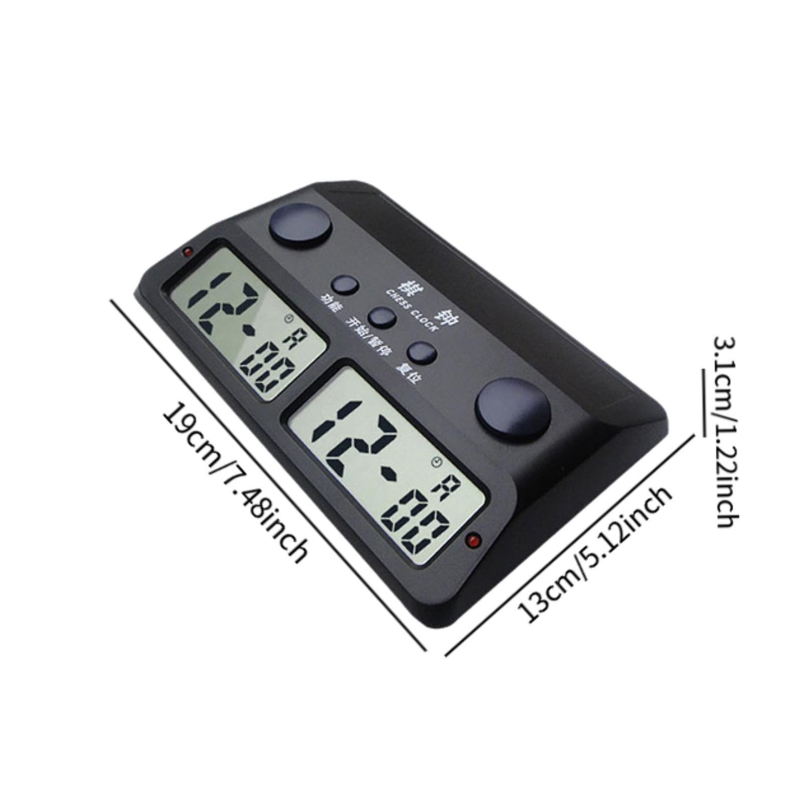 Reloj de tiempo de competición de ajedrez cuenta atrás para juegos de mesa, función de memoria