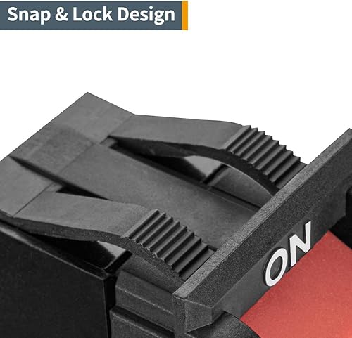 Miniatura 4 de POWERTEC Interruptor de bloqueo de seguridad de doble voltaje de 110 V220 V, reemplazo de interruptor de sierra de mesa de 1 HP con palanca para